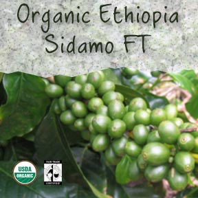 Unroasted Ethipia Sidamo Organic Coffee Bean